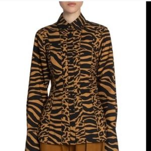 Proenza Schouler White Label Animal Print Shirt